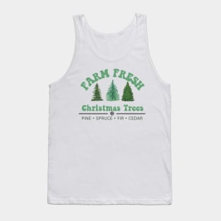 Farm Fresh Christmas tree design Tank Top